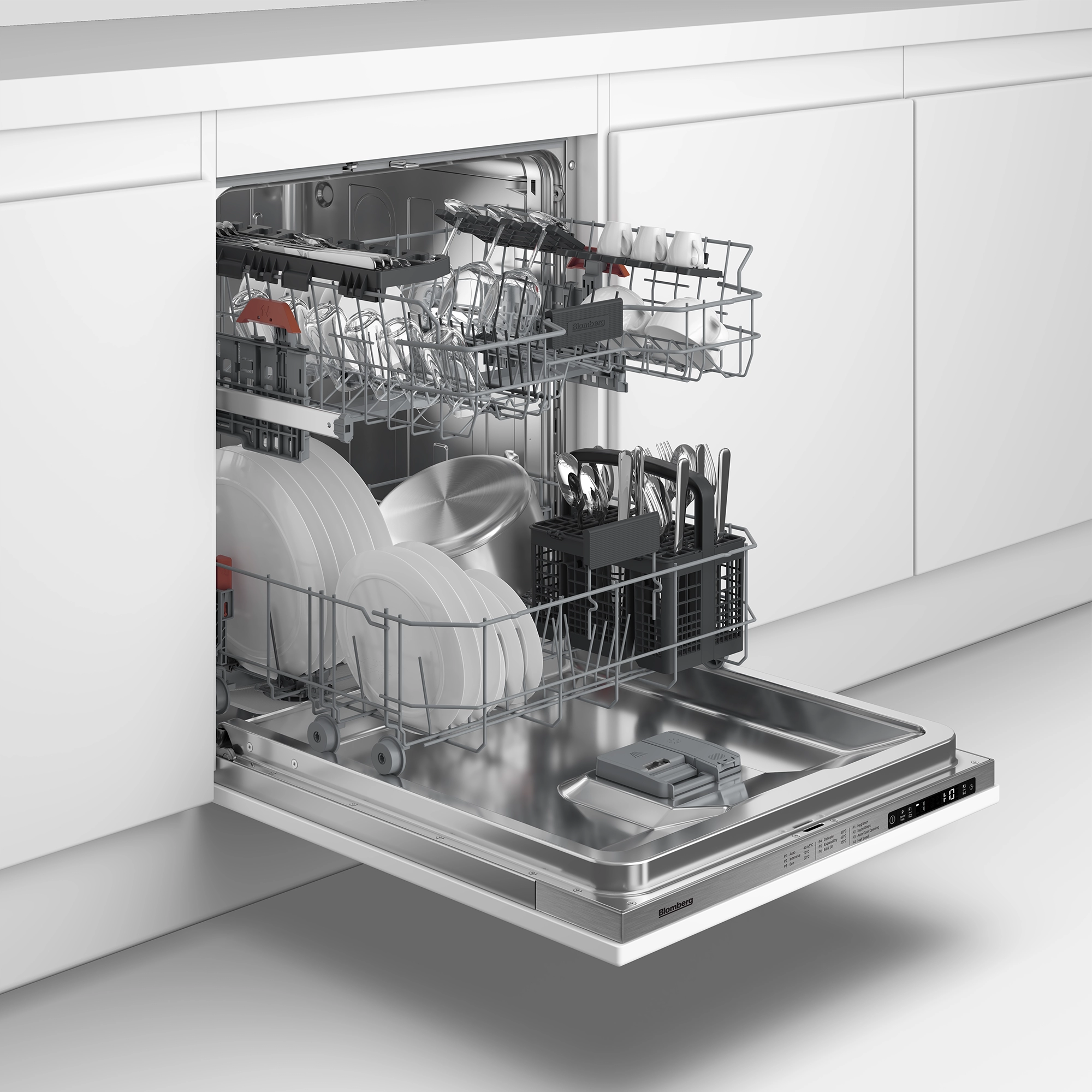 Blomberg LDV42420 Integrated Full Size Dishwasher with SuperGloss - Fixed Hinge - 14 Place Settings - Image 3 Blomberg LDV42420 Integrated Full Size Dishwasher with SuperGloss - Fixed Hinge - 14 Place Settings - Image 3