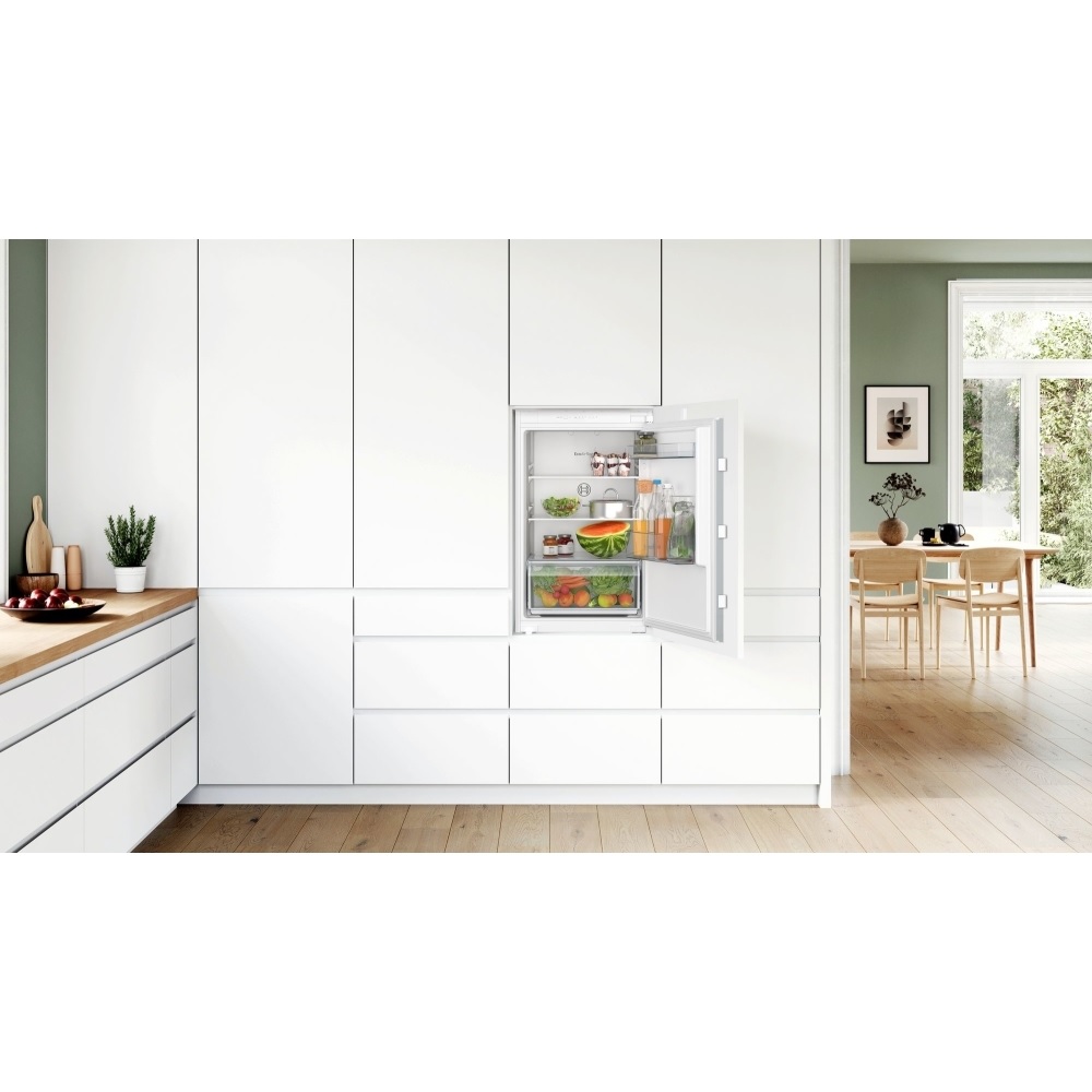 Bosch KIR21NSE0 Series 2 Built-In Larder Fridge, Sliding Hinge - Image 2