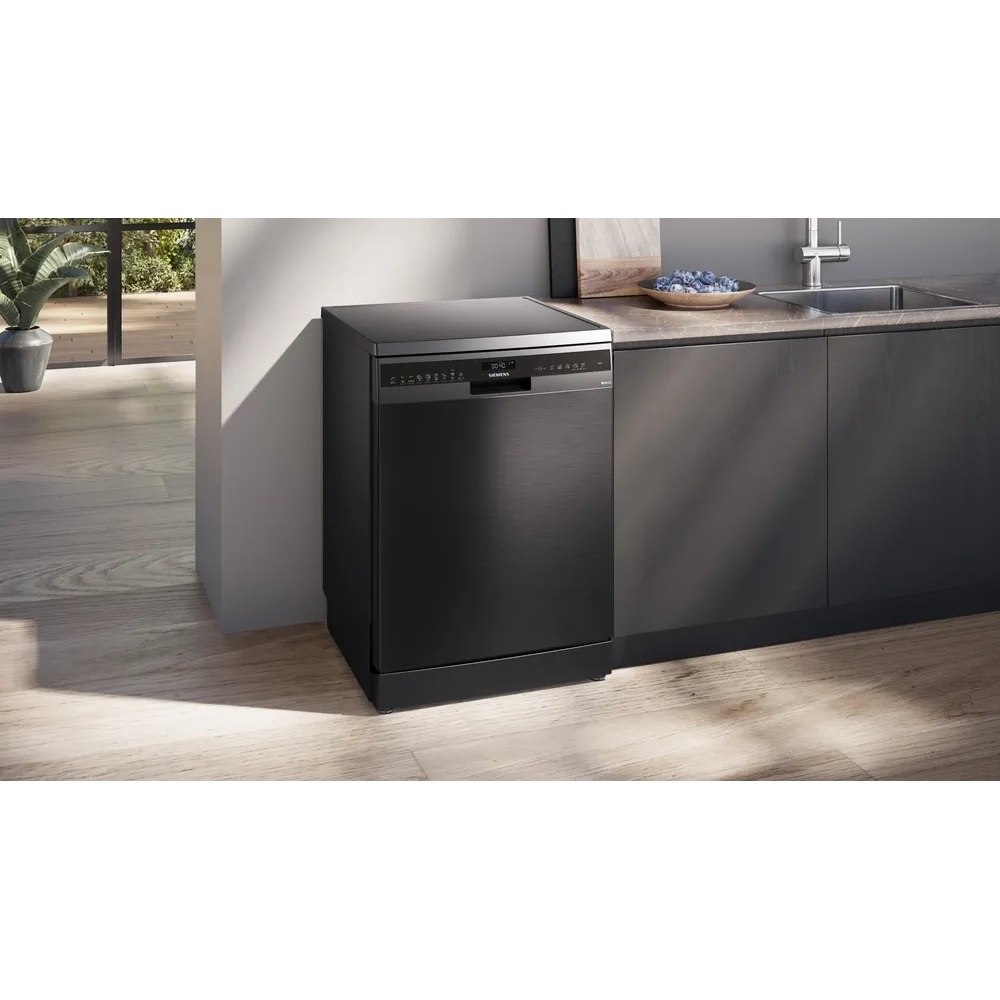 Siemens SN25EC13CE Dishwasher, 14 Place Settings - Black - Image 2