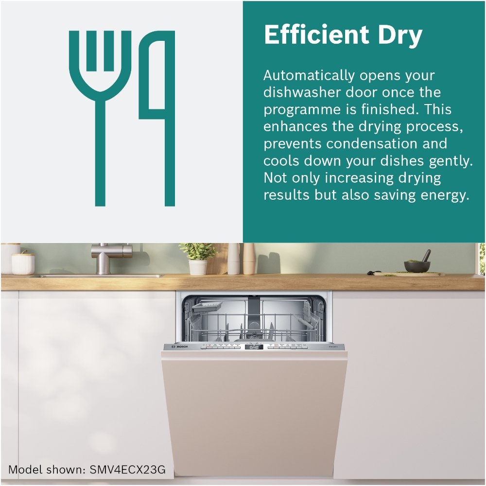 Bosch SMV4ECX23G Fully Integrated Dishwasher, 14 Place Settings - Image 5 Bosch SMV4ECX23G Fully Integrated Dishwasher, 14 Place Settings - Image 5