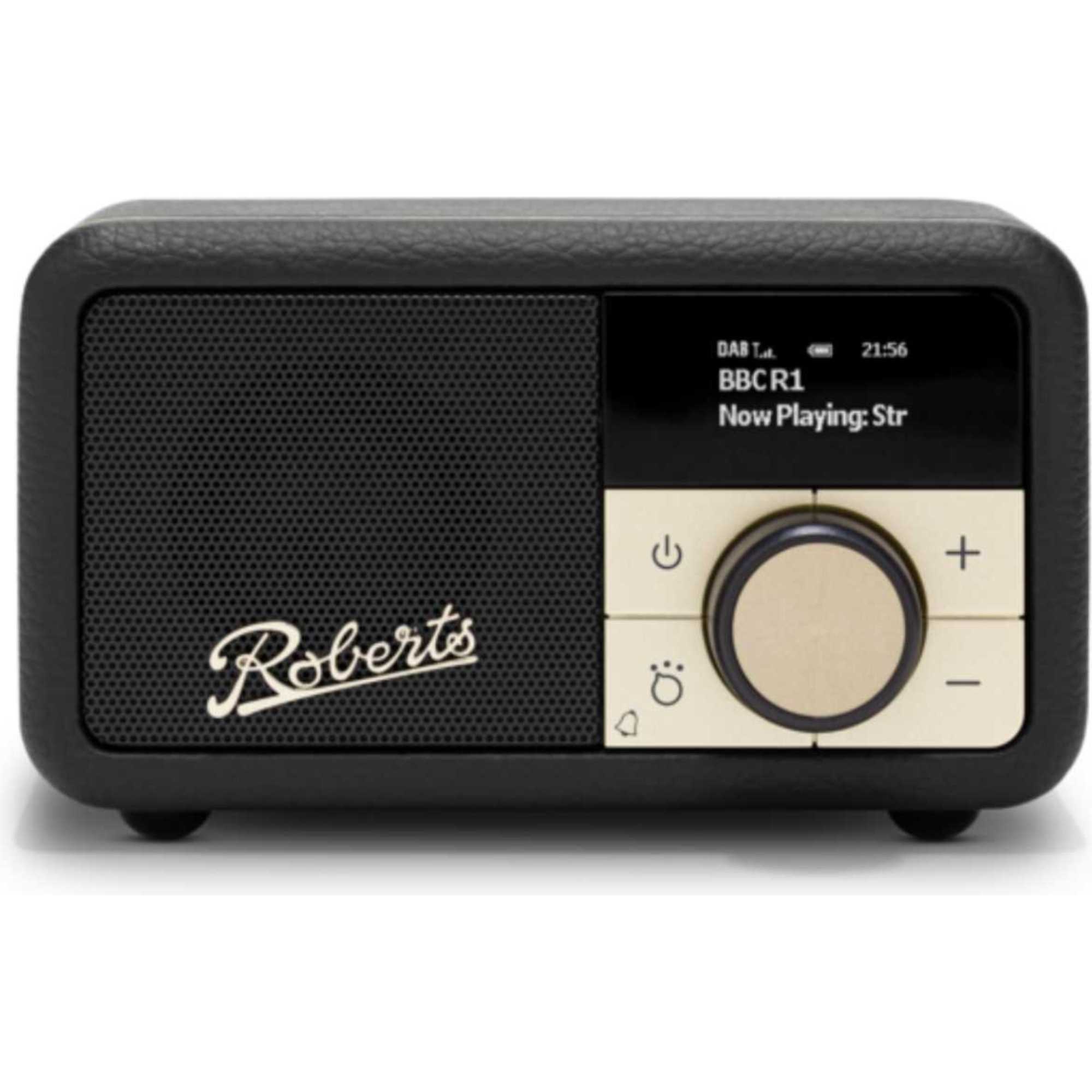 Roberts REV-PETITE2-BK Revival Petite 2 DAB/DAB+/FM Bluetooth Portable Radio – Black