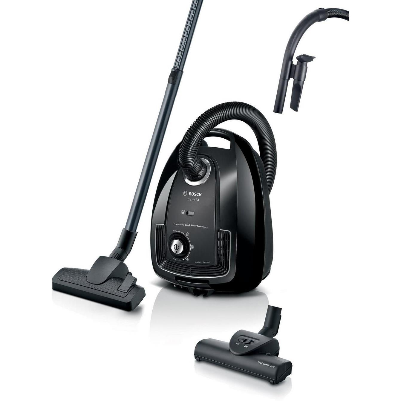 Bosch BGL38BA3GB Serie 4 ProEco 850W Bagged Cylinder Vacuum Cleaner - Black Bosch BGL38BA3GB Serie 4 ProEco 850W Bagged Cylinder Vacuum Cleaner - Black