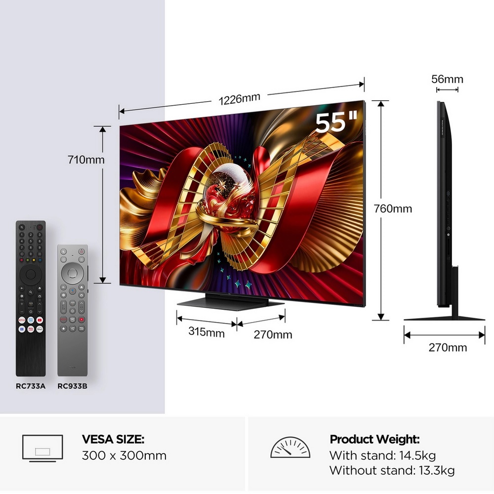 TCL 55C8L-UK 55" 4K Ultra HD QD-Mini LED Google TV - Image 2 TCL 55C8L-UK 55" 4K Ultra HD QD-Mini LED Google TV - Image 2