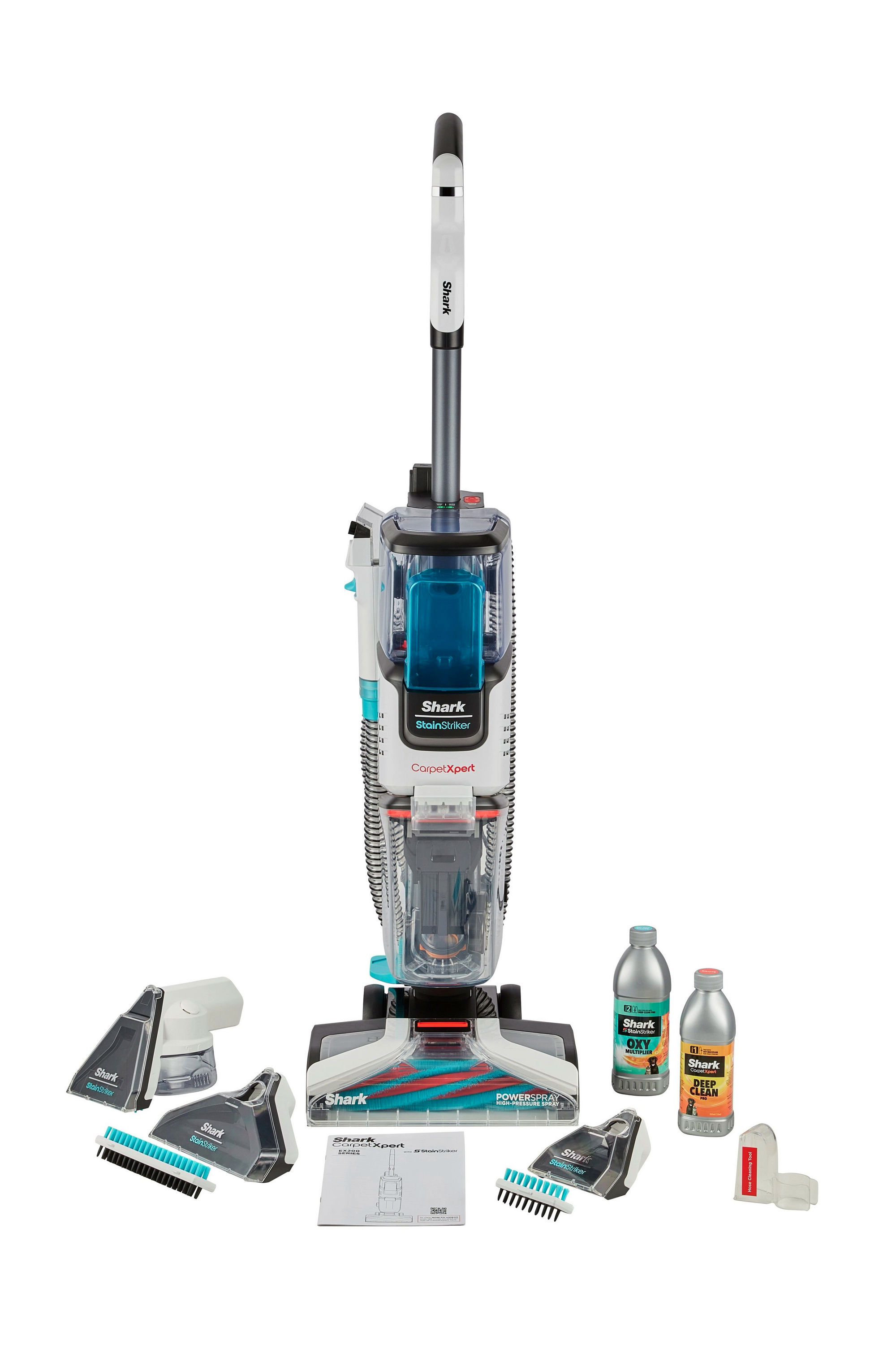 Shark EX200UK CarpetXpert Deep Carpet Cleaner with Built-In StainStriker - Rotator White Shark EX200UK CarpetXpert Deep Carpet Cleaner with Built-In StainStriker - Rotator White