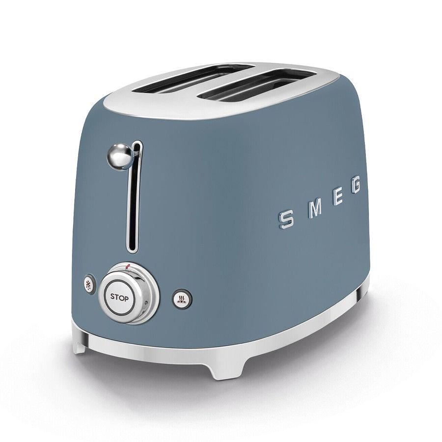 SMEG TOASTER TSF01SBMUK STORM BLUE MATTE - Image 1 SMEG TOASTER TSF01SBMUK STORM BLUE MATTE - Image 1