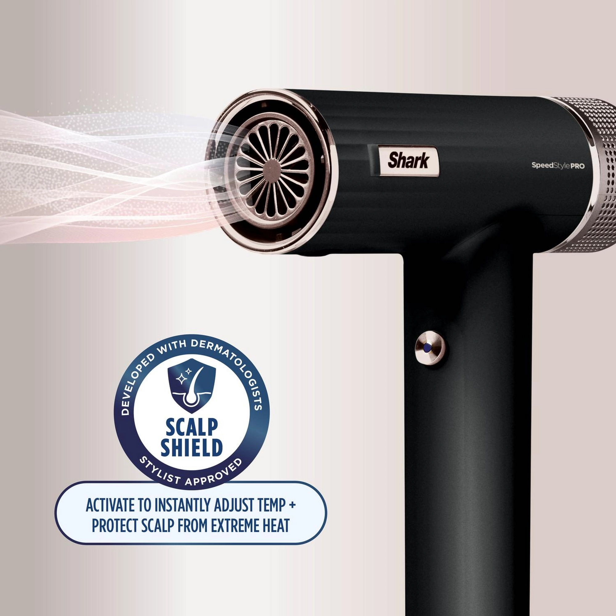Shark HD701UK SpeedStyle Pro High-Velocity Hair Dryer - Black - Image 3