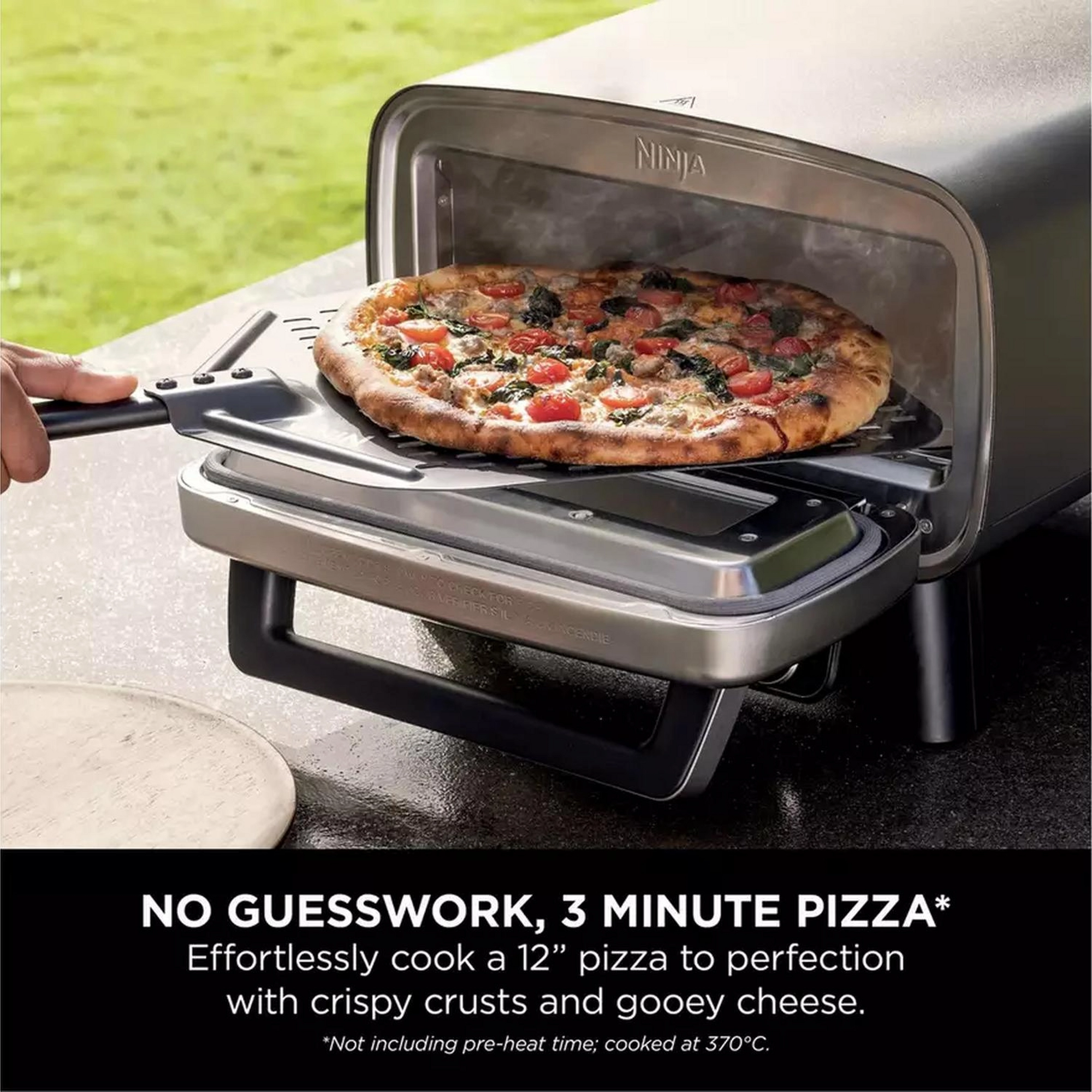 Ninja MO203UK Artisan Outdoor Pizza & Air Fry Oven with Cover - Grey - Image 4 Ninja MO203UK Artisan Outdoor Pizza & Air Fry Oven with Cover - Grey - Image 4