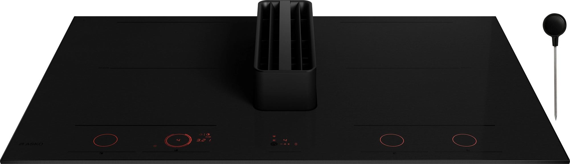 Asko HIHD854MM 90cm 4 Zone Hood-in hob, Celsius Induction - Black - Image 2