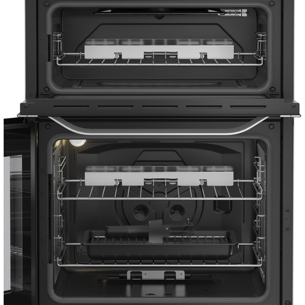 Hotpoint HDG6GDCX Gas Cooker with Double Oven - Stainless Steel - Image 3