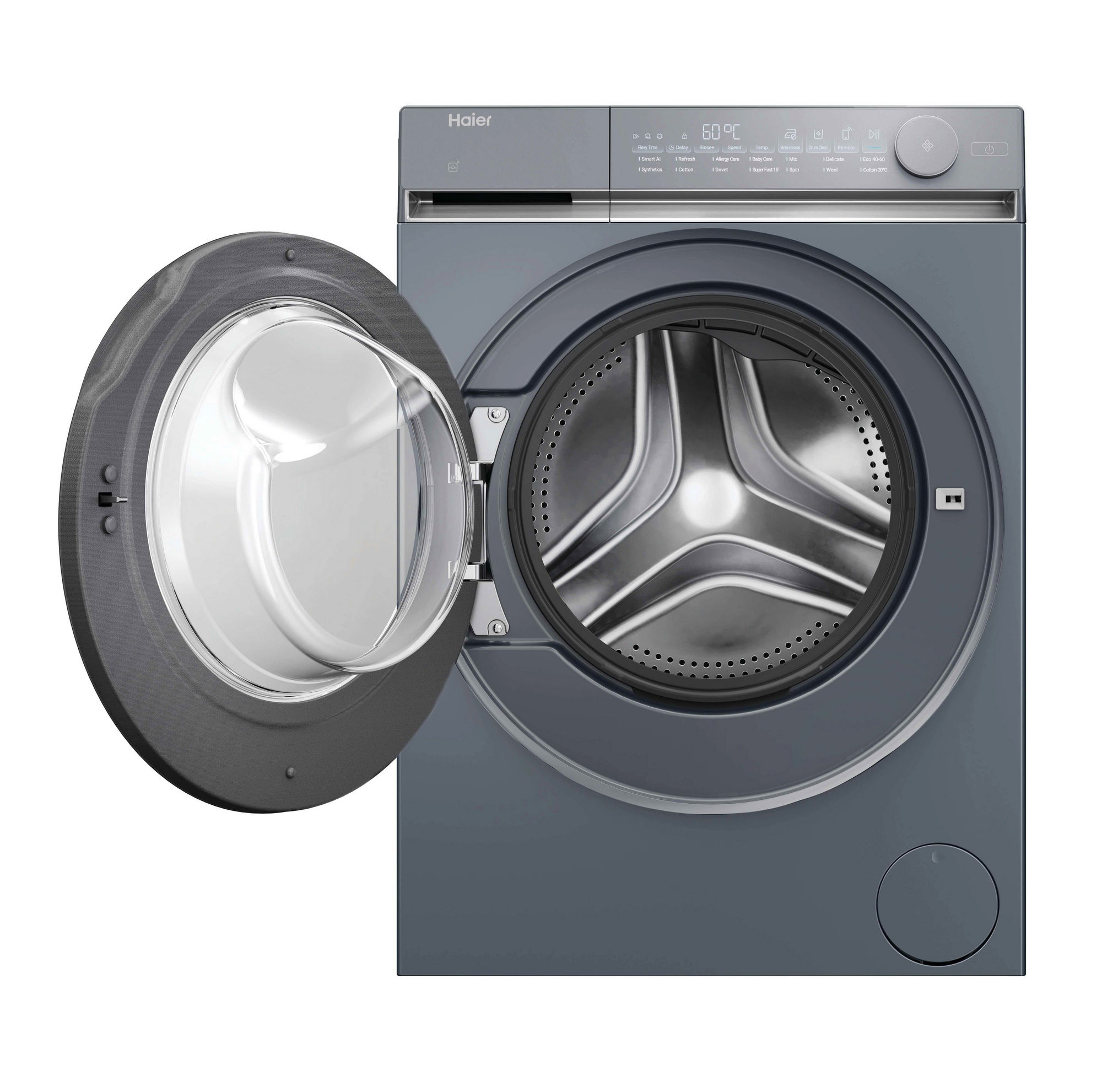 Haier HW100B14367GUUK 10kg 1400 spin WiFi Connected Washing Machine - Graphite - Image 2