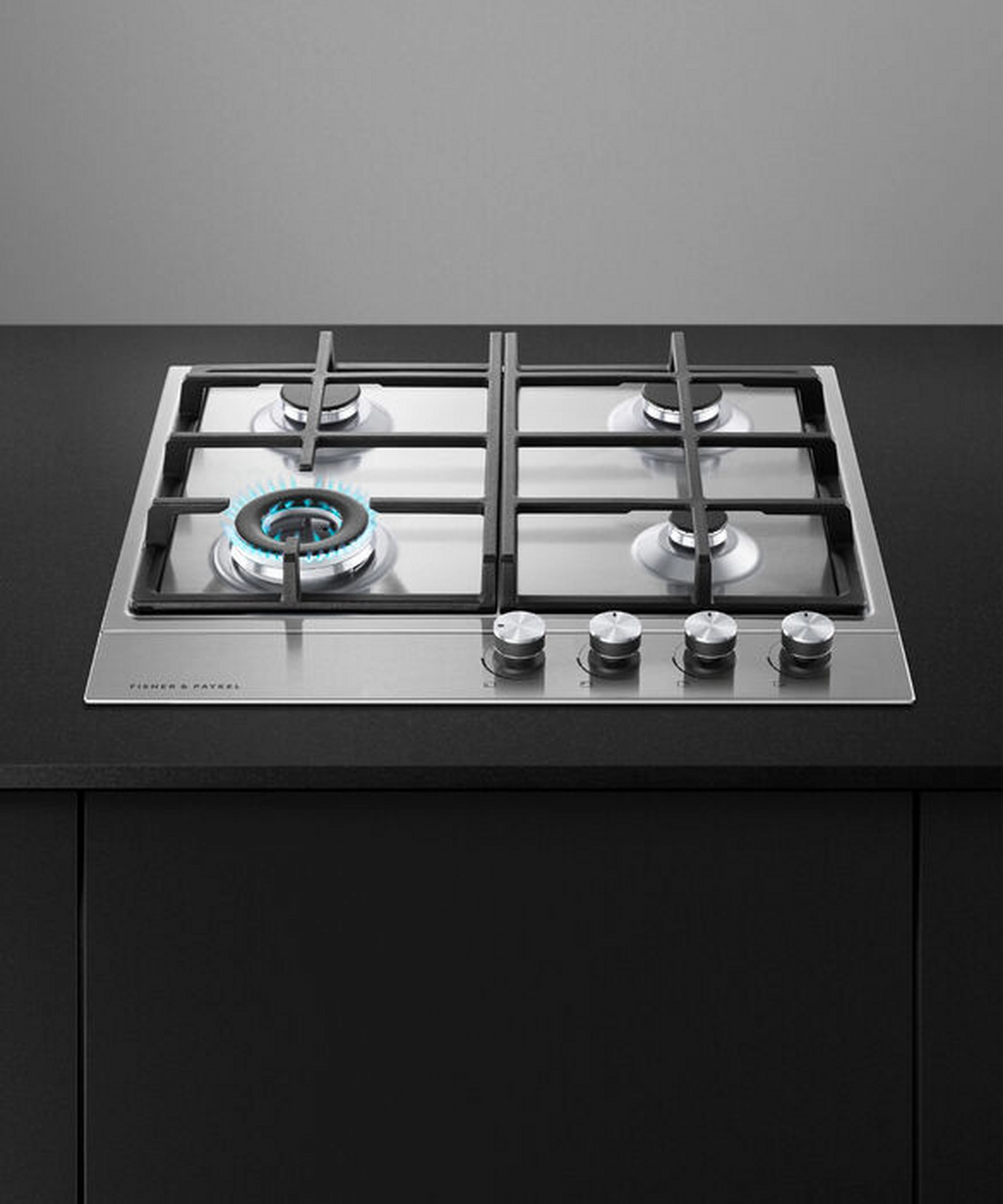 Fisher & Paykel CG604DLPX1 60cm 4 Burner Gas Hob - Stainless Steel - Image 2