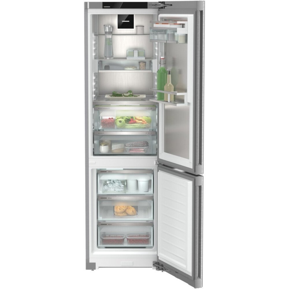 Liebherr CBNstb579i No Frost Fridge Freezer, 70/30, Silver - Image 1 Liebherr CBNstb579i No Frost Fridge Freezer, 70/30, Silver - Image 1