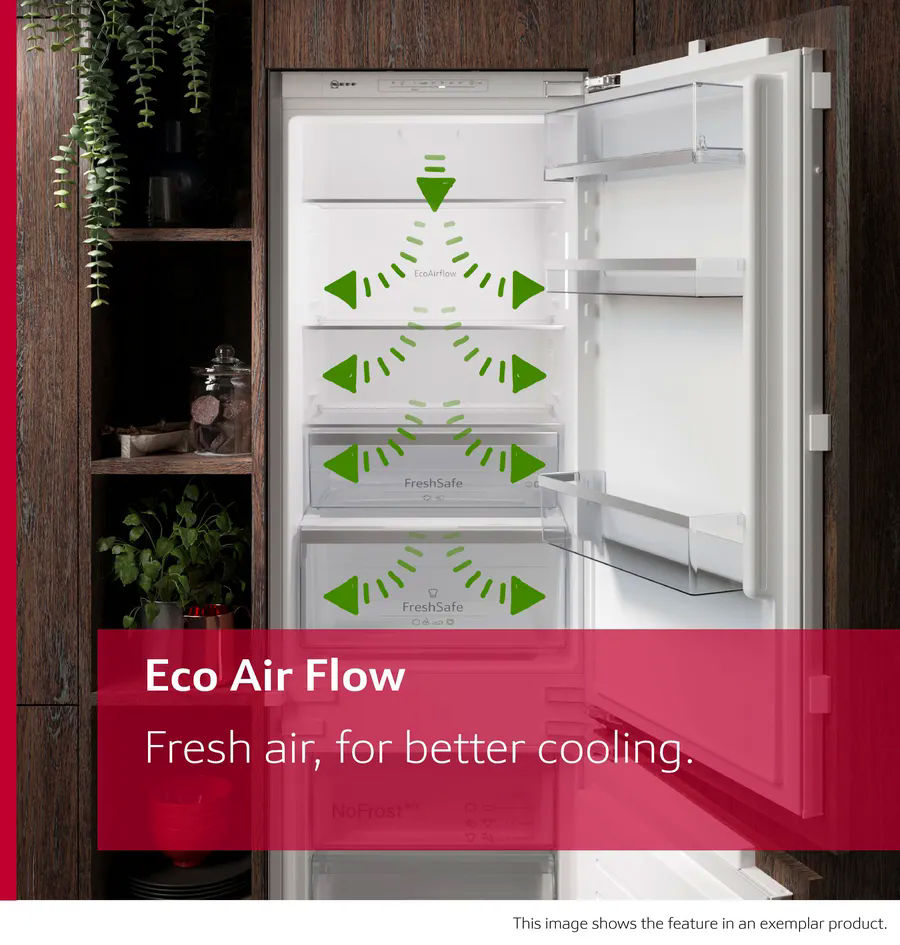 Neff KI5872SEOG Built-in fridge-freezer with freezer at bottom 177.2 x 54.1 cm - Image 2