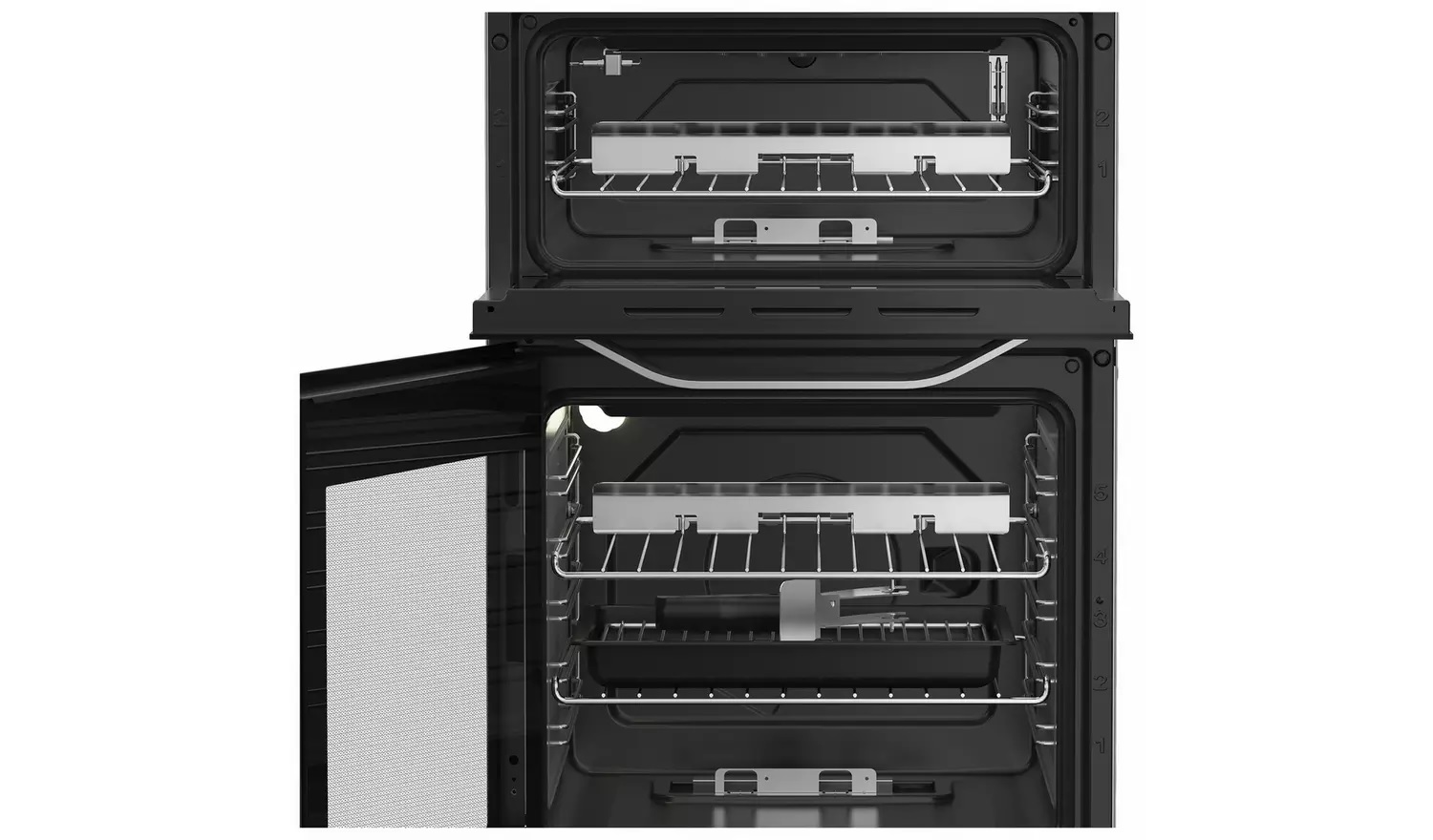Hotpoint HDG5GCX 50cm Double Oven Gas Cooker - S/Steel - Image 2