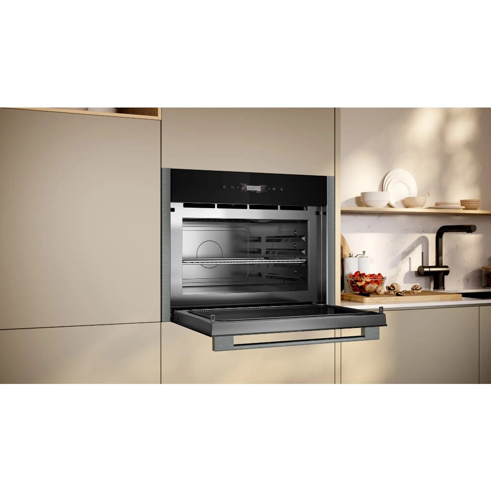 Neff C24GR3XG1B N70 Built-In Microwave with Grill, Graphite Grey - Image 2