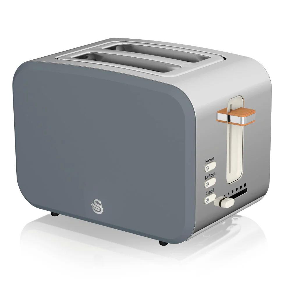 Swan ST14610GR Nordic 2 2 Slice Toaster Grey