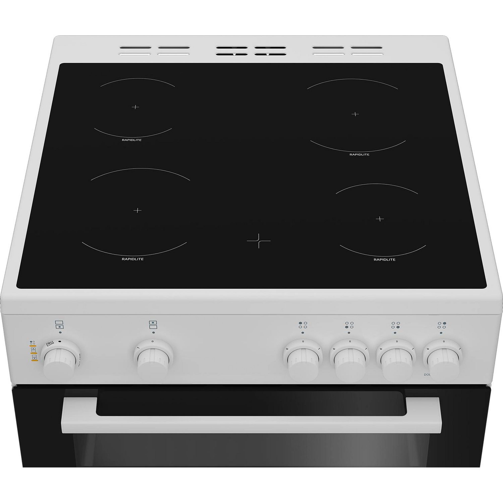 Zenith ZET605W 60cm Electric Cooker with Ceramic Hob - White - Image 2 Zenith ZET605W 60cm Electric Cooker with Ceramic Hob - White - Image 2