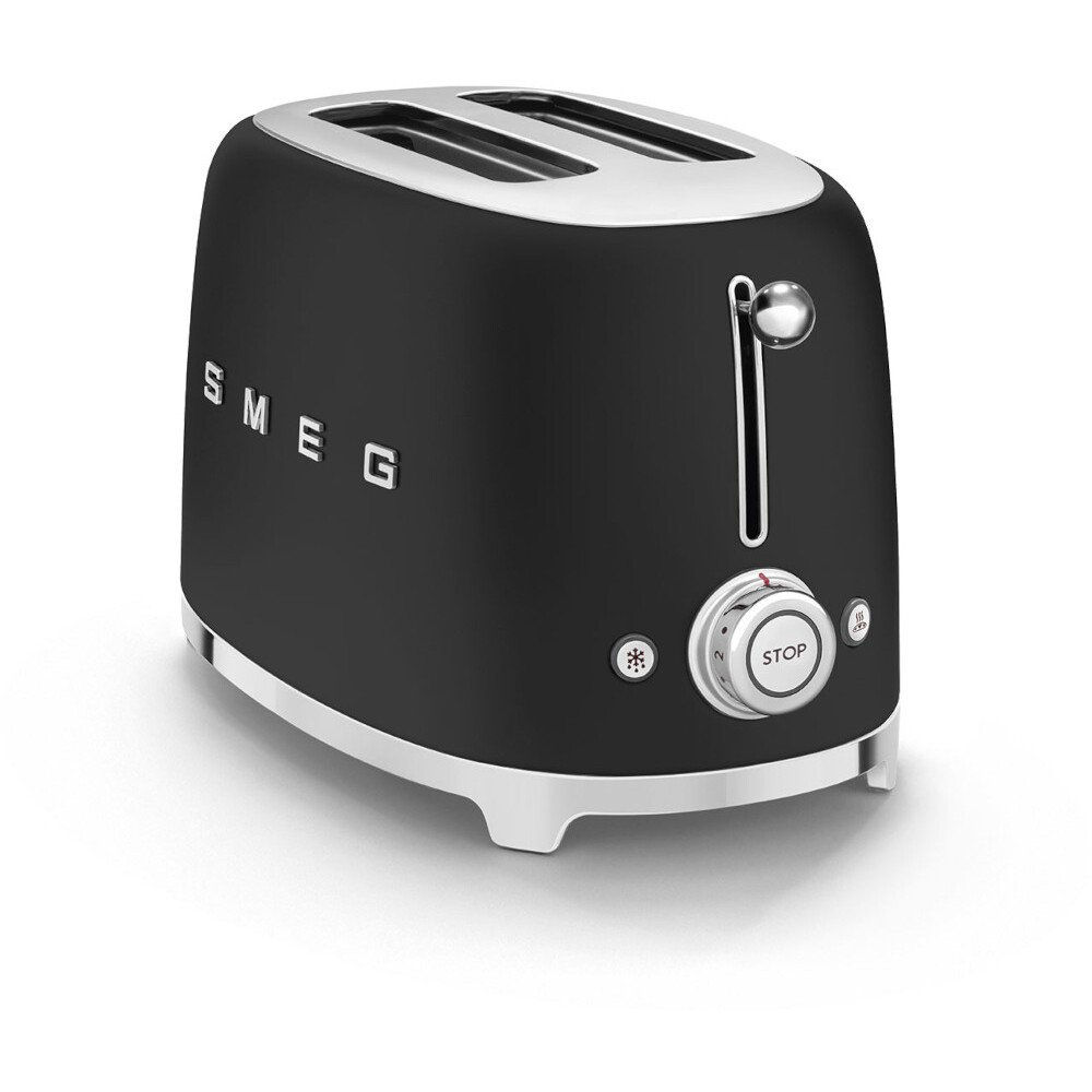 Smeg TSF01BLMUK Retro Toaster, 2 Slice, Black - Image 3 Smeg TSF01BLMUK Retro Toaster, 2 Slice, Black - Image 3
