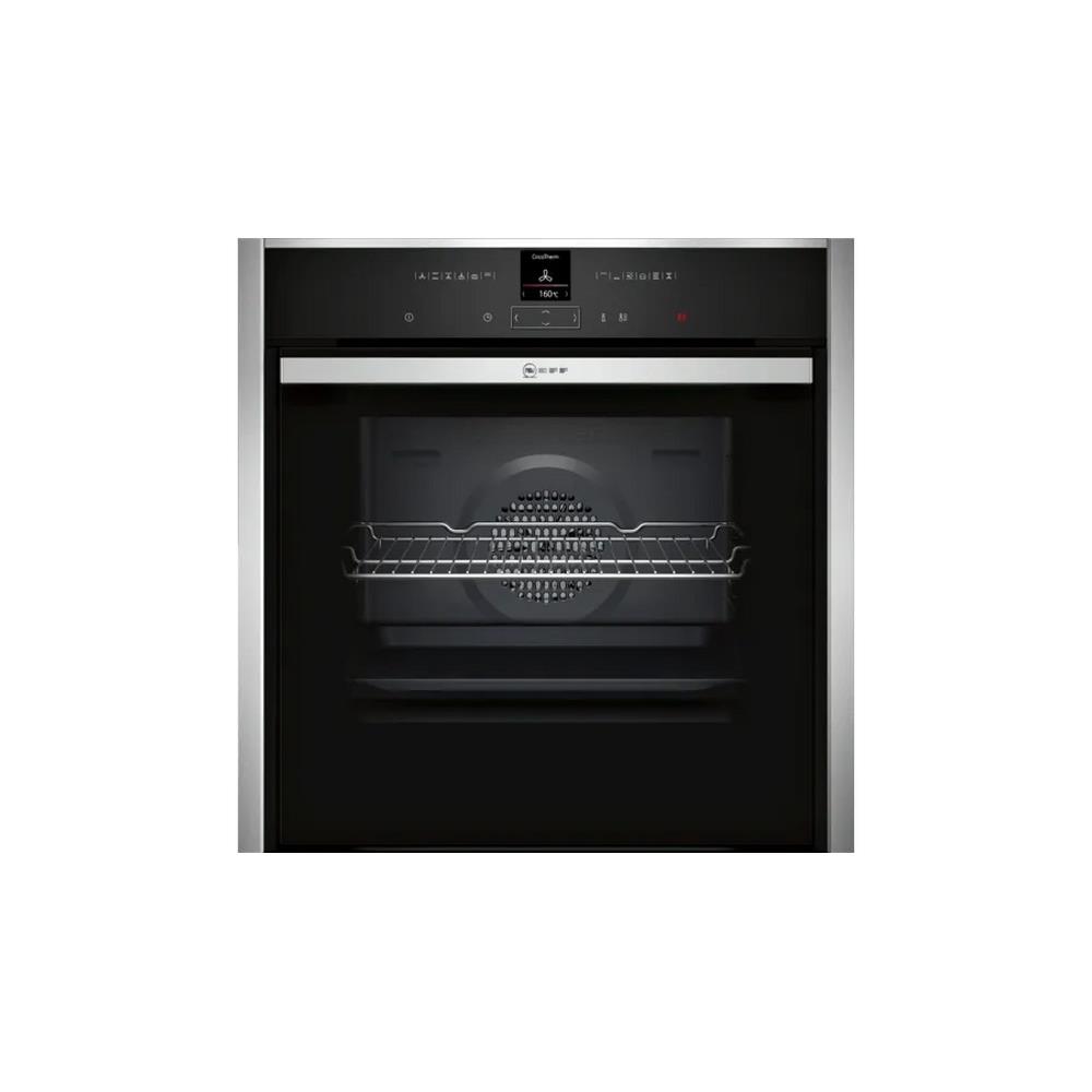 Neff B47CR32N0B Slide and Hide Single Electric Oven in stainless steel Neff B47CR32N0B Slide and Hide Single Electric Oven in stainless steel