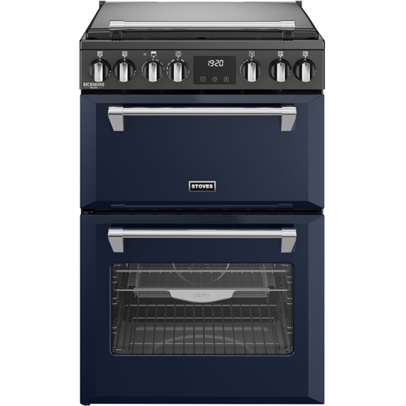 Stoves 444411995 Richmond Deluxe 60cm Dual Fuel Cooker - Midnight Blue - Image 1