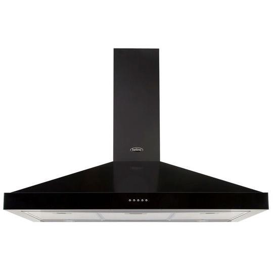 BELLING 444410354 BEL FARMHOUSE 100 CHIM BLK 100cm Black Chimney Hood