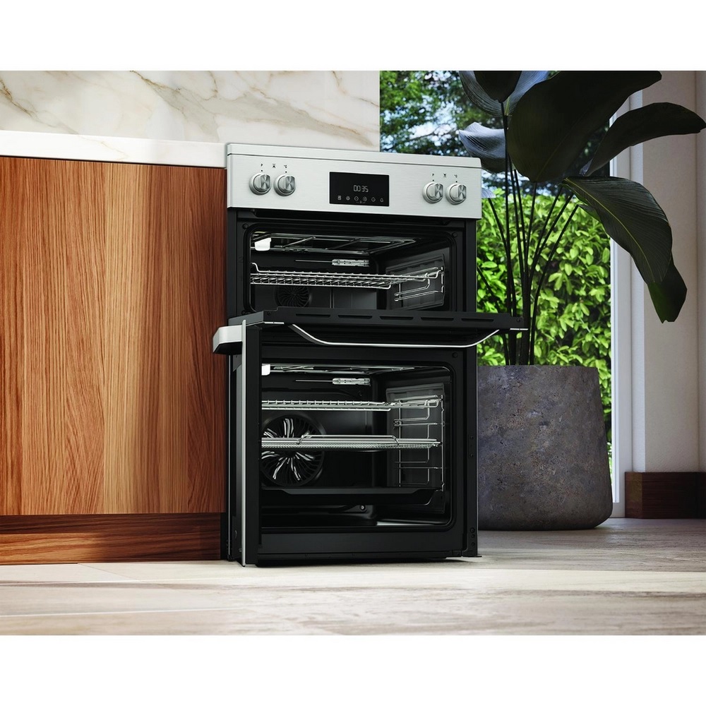 Hotpoint HDME6VDC2AX Double Oven Electric Cooker with Ceramic Hob - Stainless Steel - Image 4