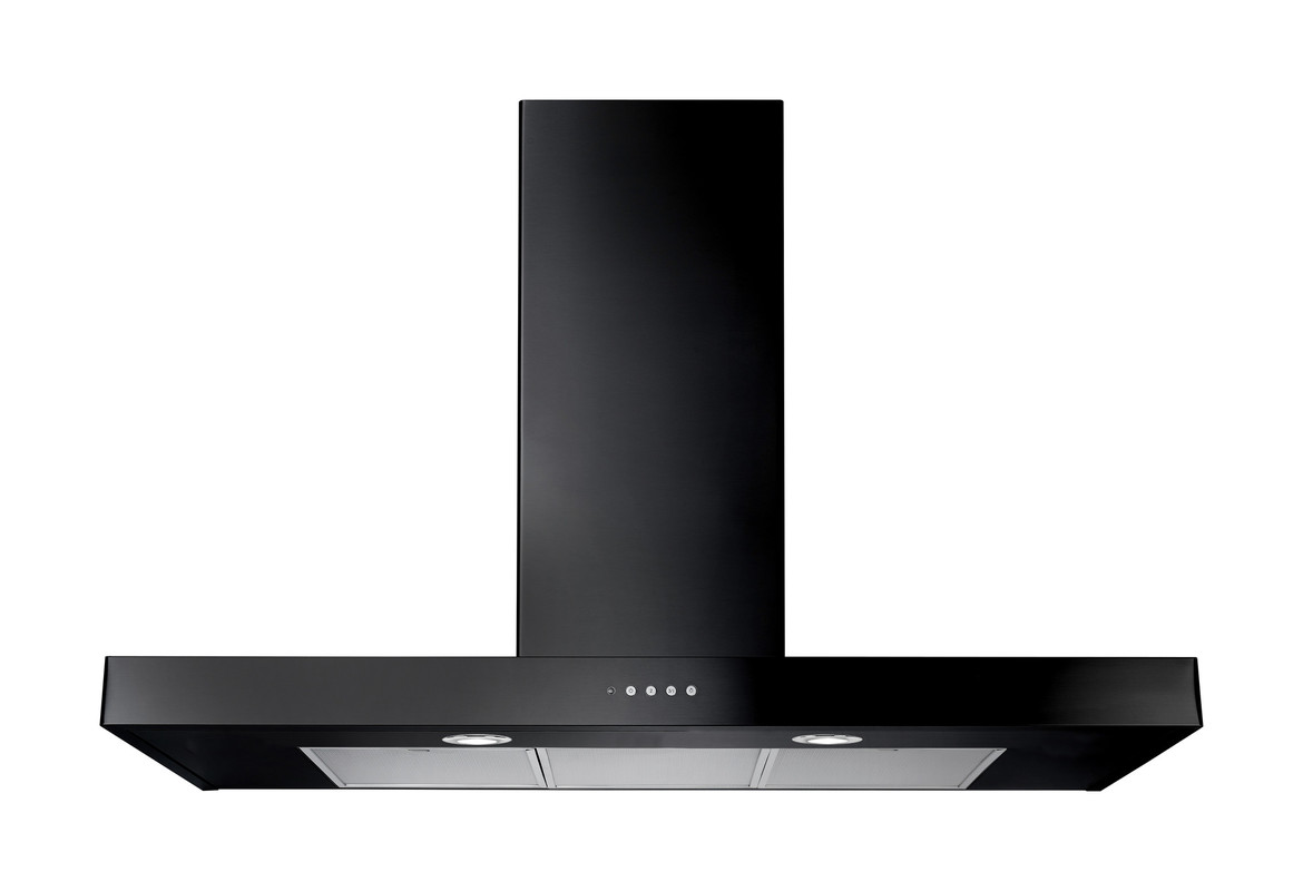 Rangemaster UNBHDS110BL 1100mm Flat Chimney Hood - Image 1