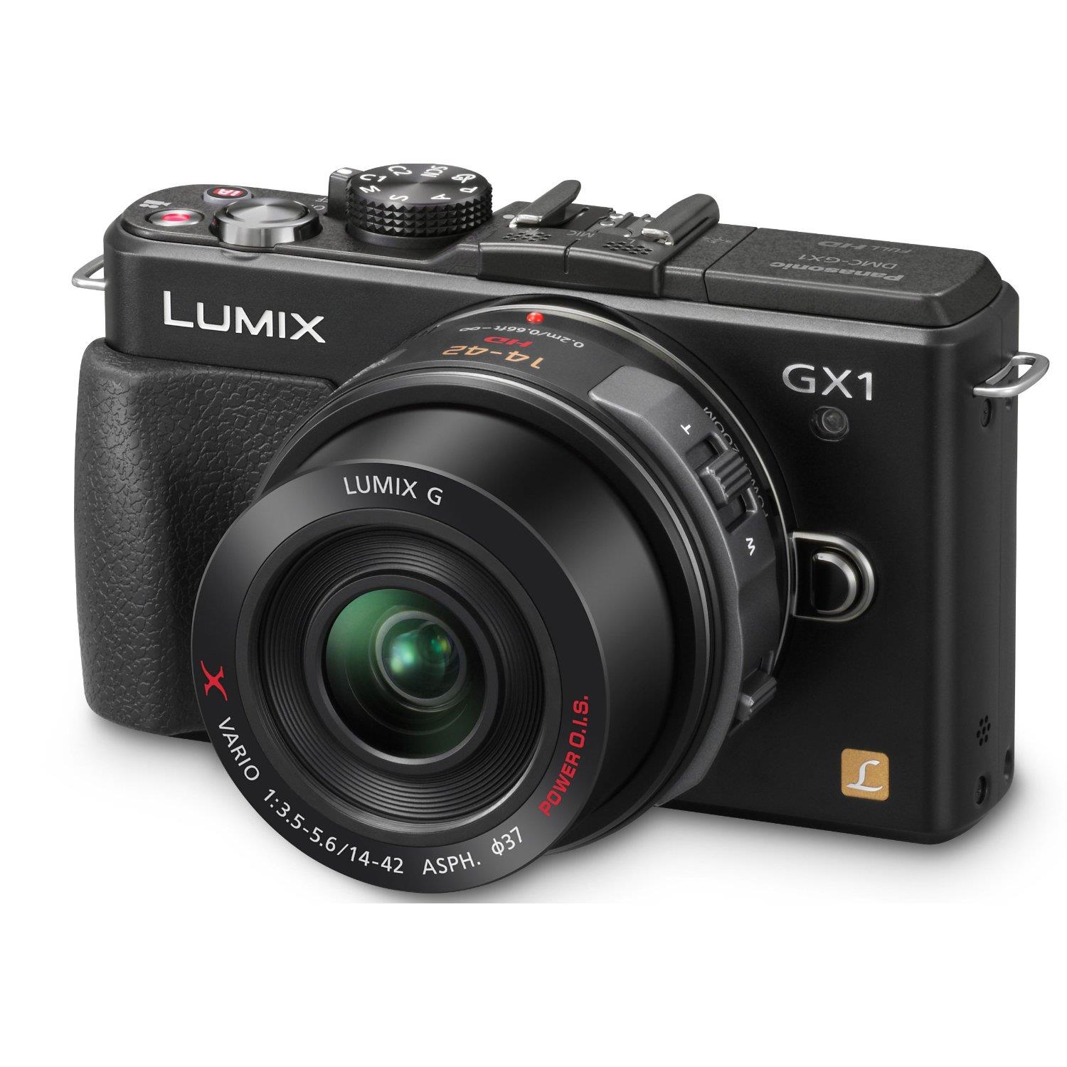 Panasonic DMCGX1EBK 16 Megapixel Body Only Lumix G Micro System in Black - Image 1