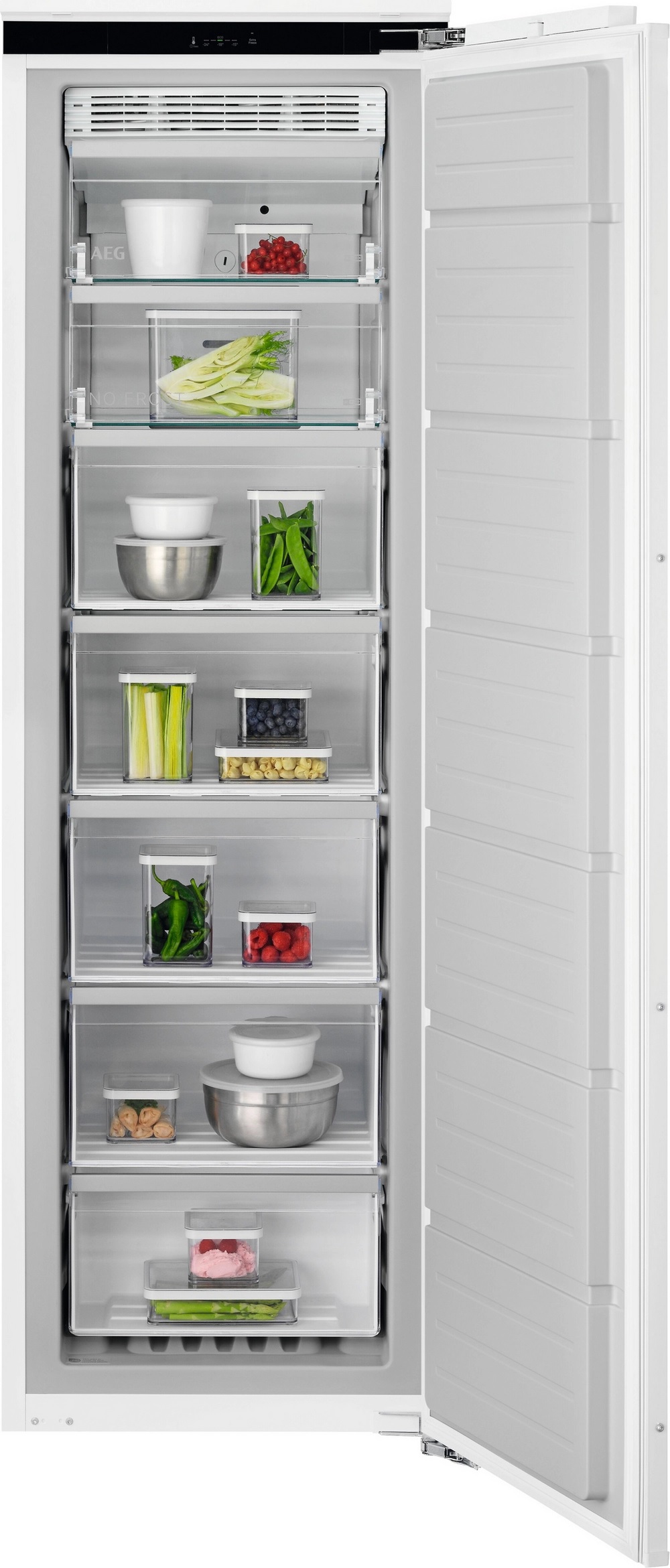 AEG NAB7N181EC Frost Free Built-In Freezer, Fixed Hinge