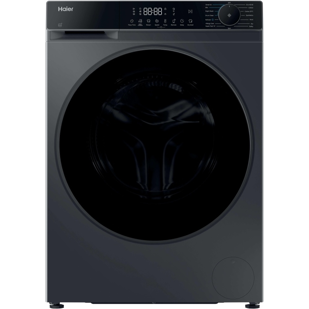 Haier HWD90BP14357GTUK Washer Dryer, 8kg/5kg, 1400 Spin – Grey