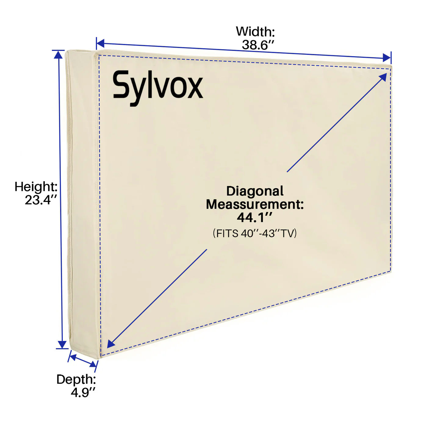 Sylvox OT43A1COVER Waterproof Outdoor TV Cover for 40''-43" TVs