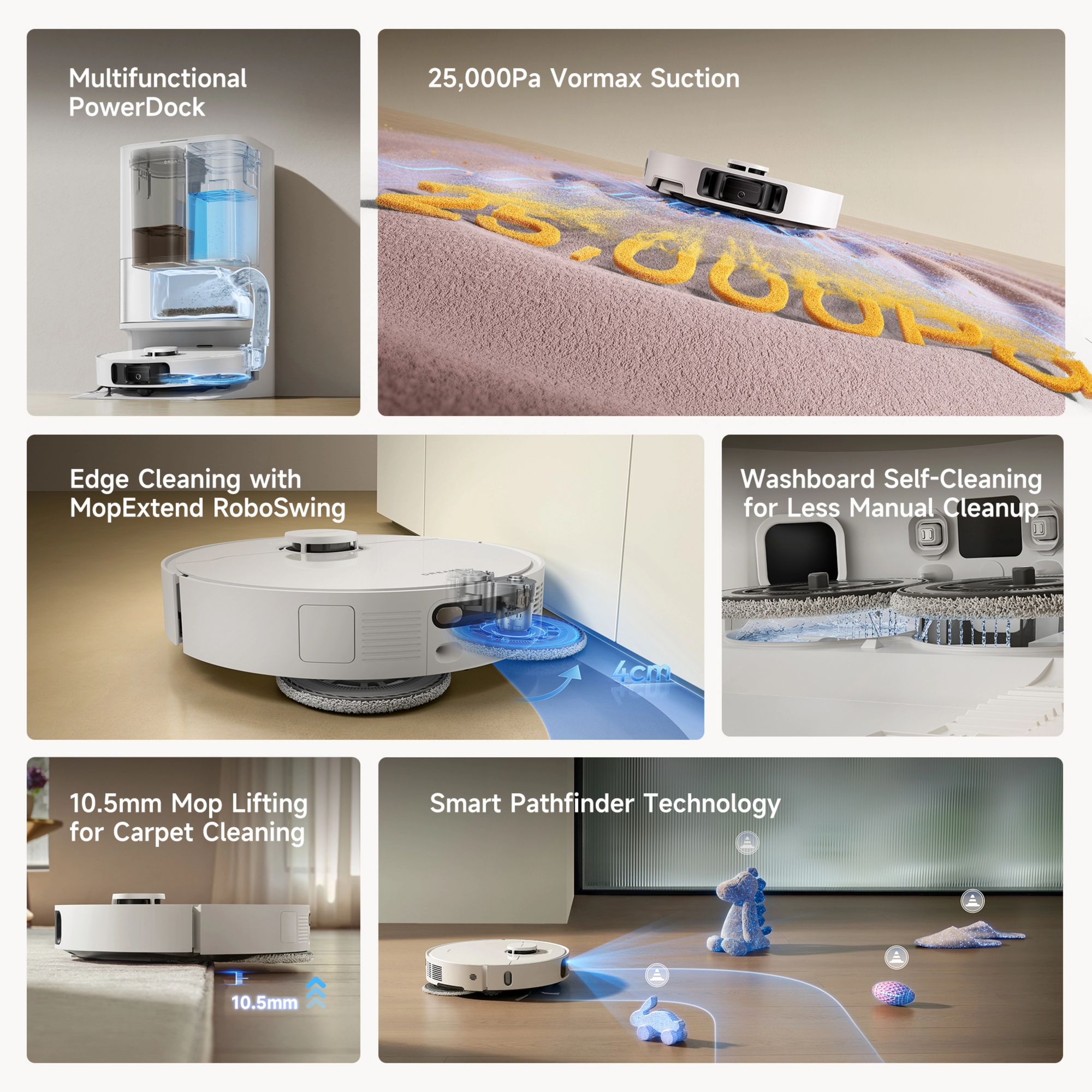 Dreame RTD31TE_WH, D30 Ultra smart vacuum & mop - White - Image 2