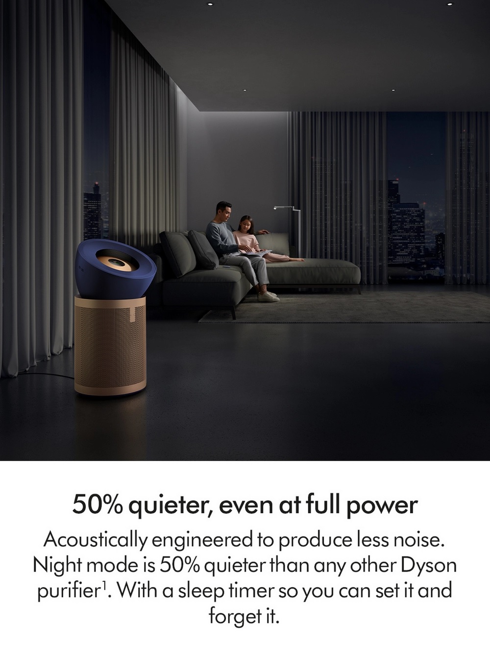 Dyson BP04 (545814-01) Purifier Big+Quiet Formaldehyde Fan - Prussian Blue / Gold - Image 2