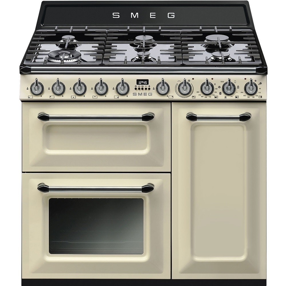 Smeg TR93P Victoria 90cm Dual Fuel Range Cooker – Cream Smeg TR93P Victoria 90cm Dual Fuel Range Cooker – Cream