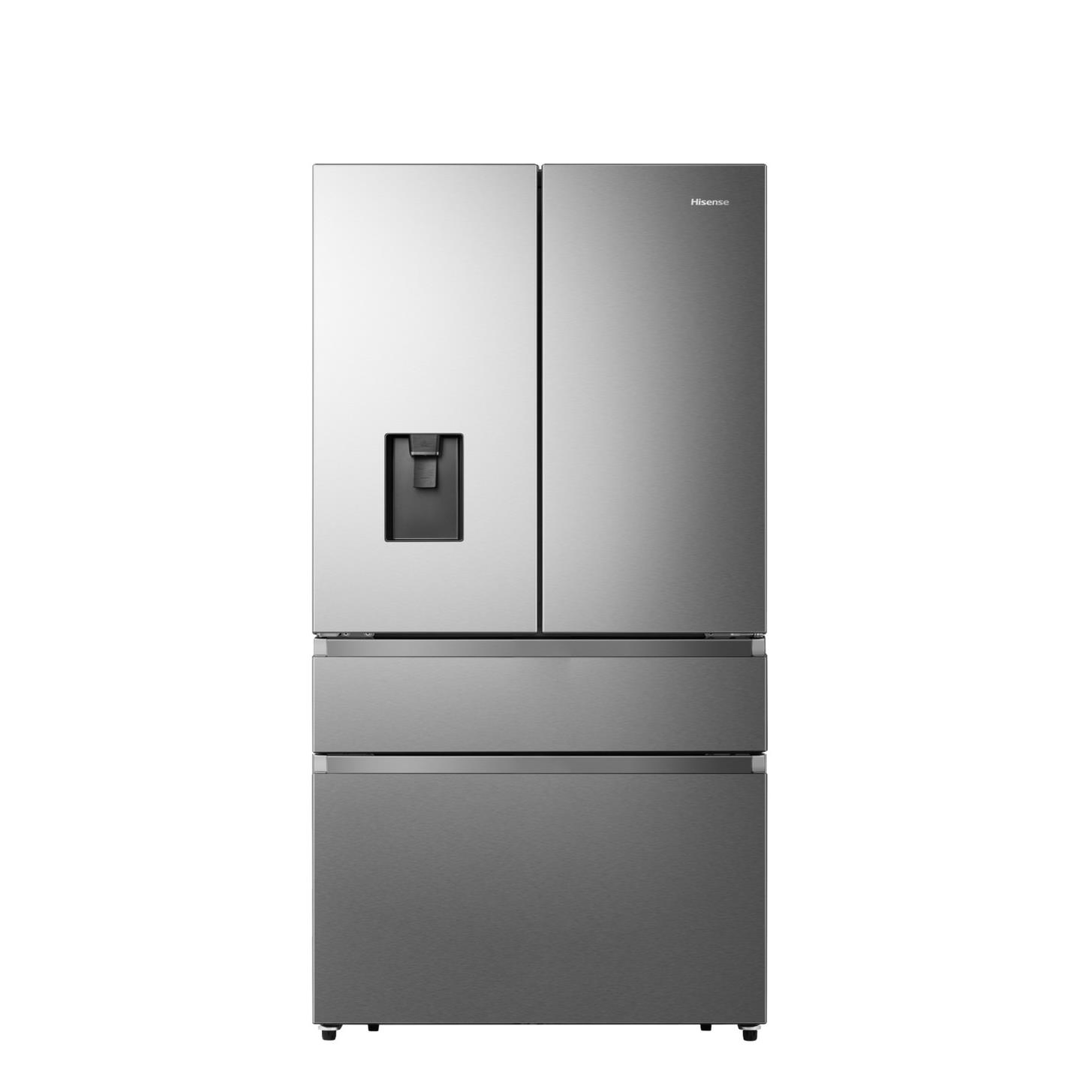 Hisense RF749N4SWSE American Style Fridge Freezer, Non-Plumbed, in Stainless Steel