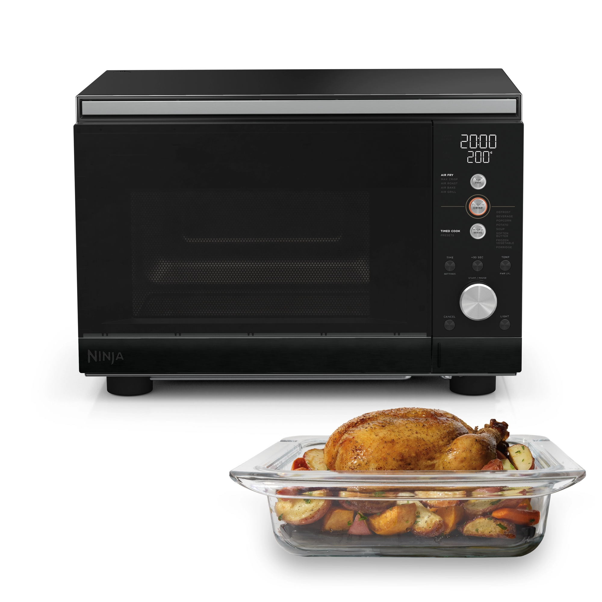 Ninja MW101UKBK1 CRISPi Microwave, Air Fryer & Oven with FusionCrisp Technology - Black Ninja MW101UKBK1 CRISPi Microwave, Air Fryer & Oven with FusionCrisp Technology - Black