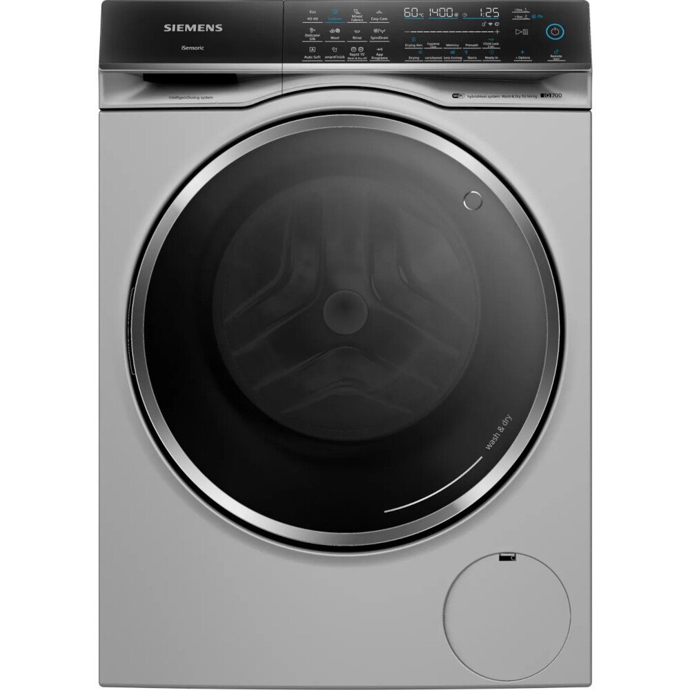 Siemens WN54C2ATGB i-Dos Washer Dryer - Silver