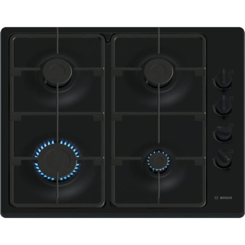 Bosch PBP6B6K60 4 Burner Gas Hob - Black