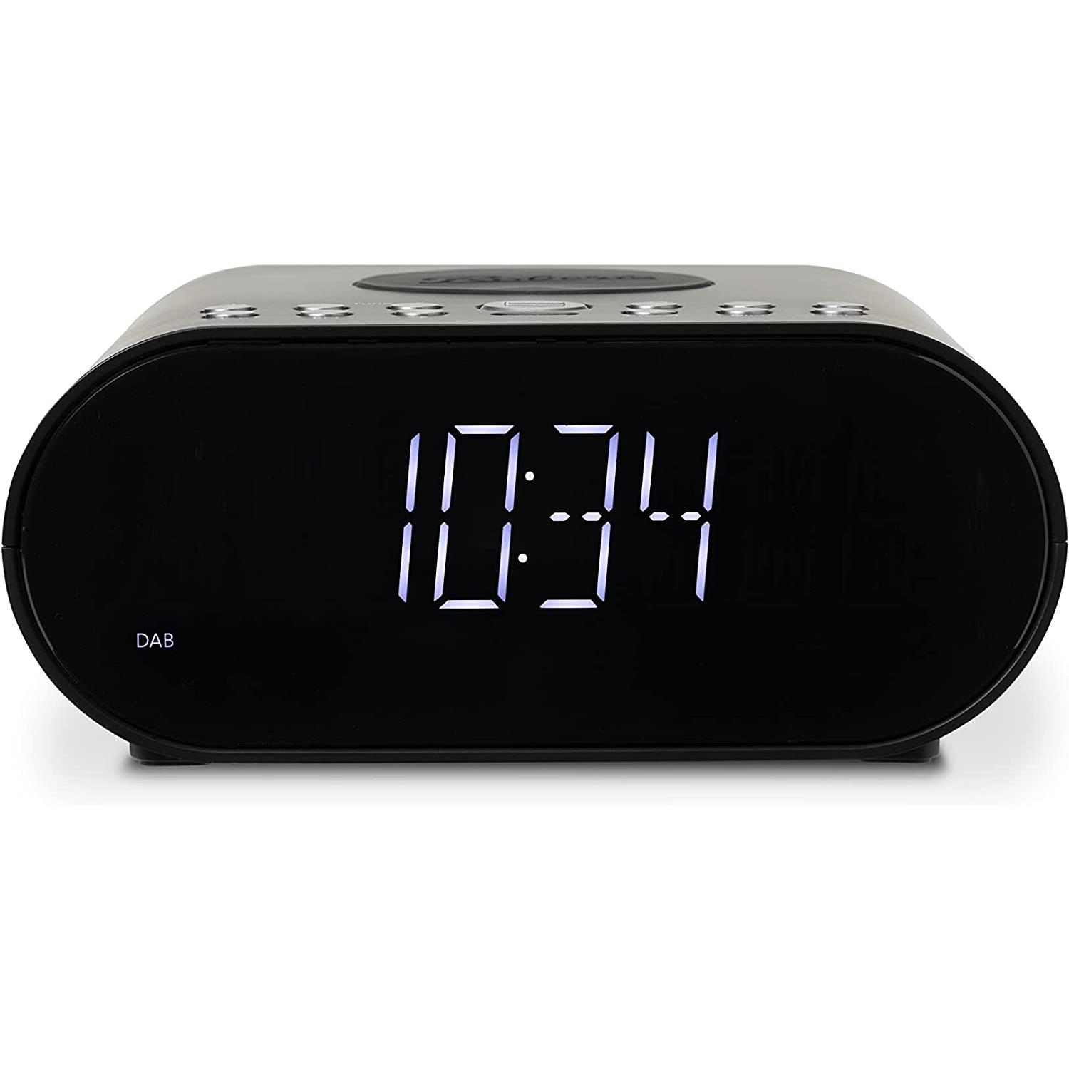 Roberts Ortis DAB Charge Bedside Clock Radio in black