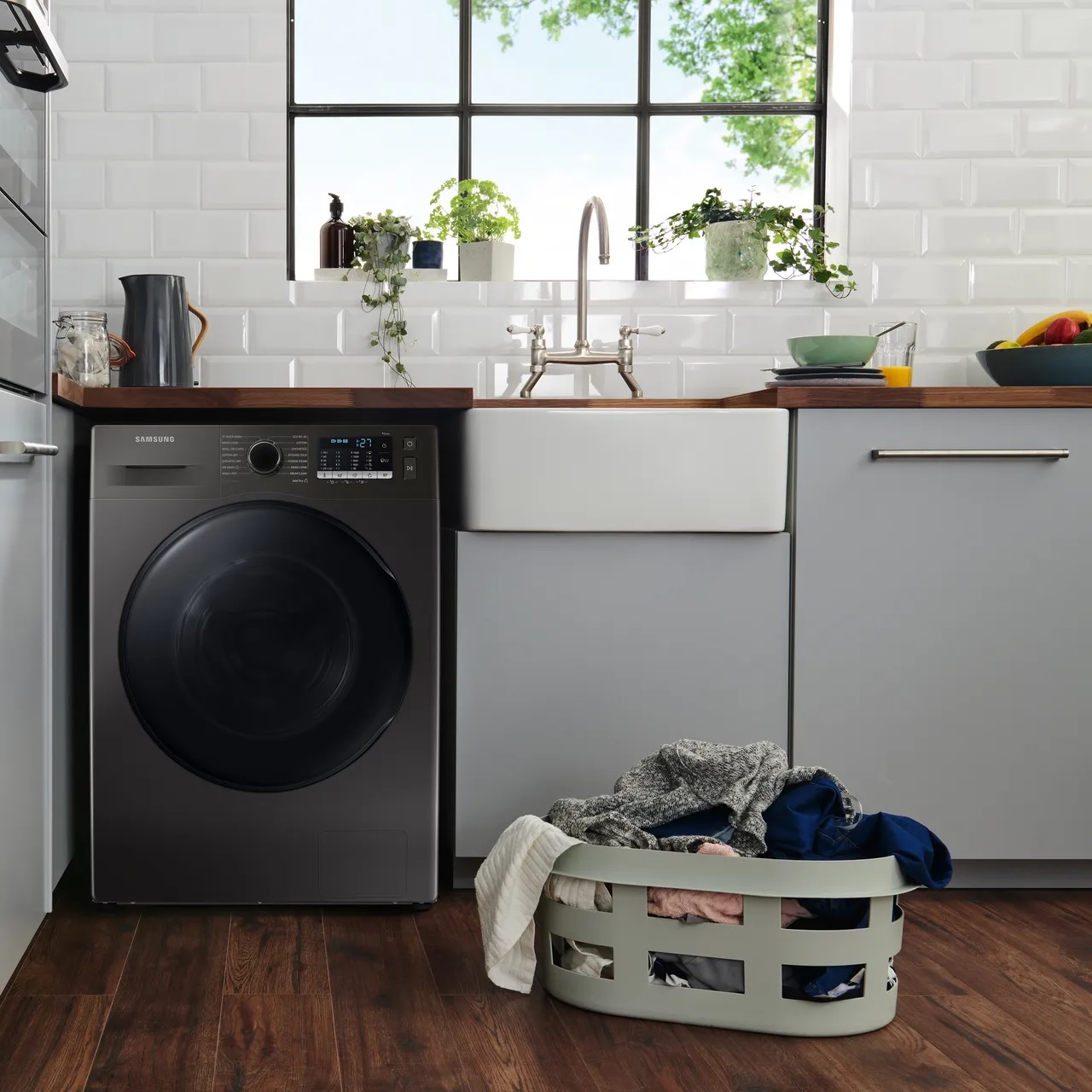Samsung WD80TA046BX/EU Series 5, 8/5kg, 1400 Spin Washer Dryer with ecobubble - Graphite - Image 5