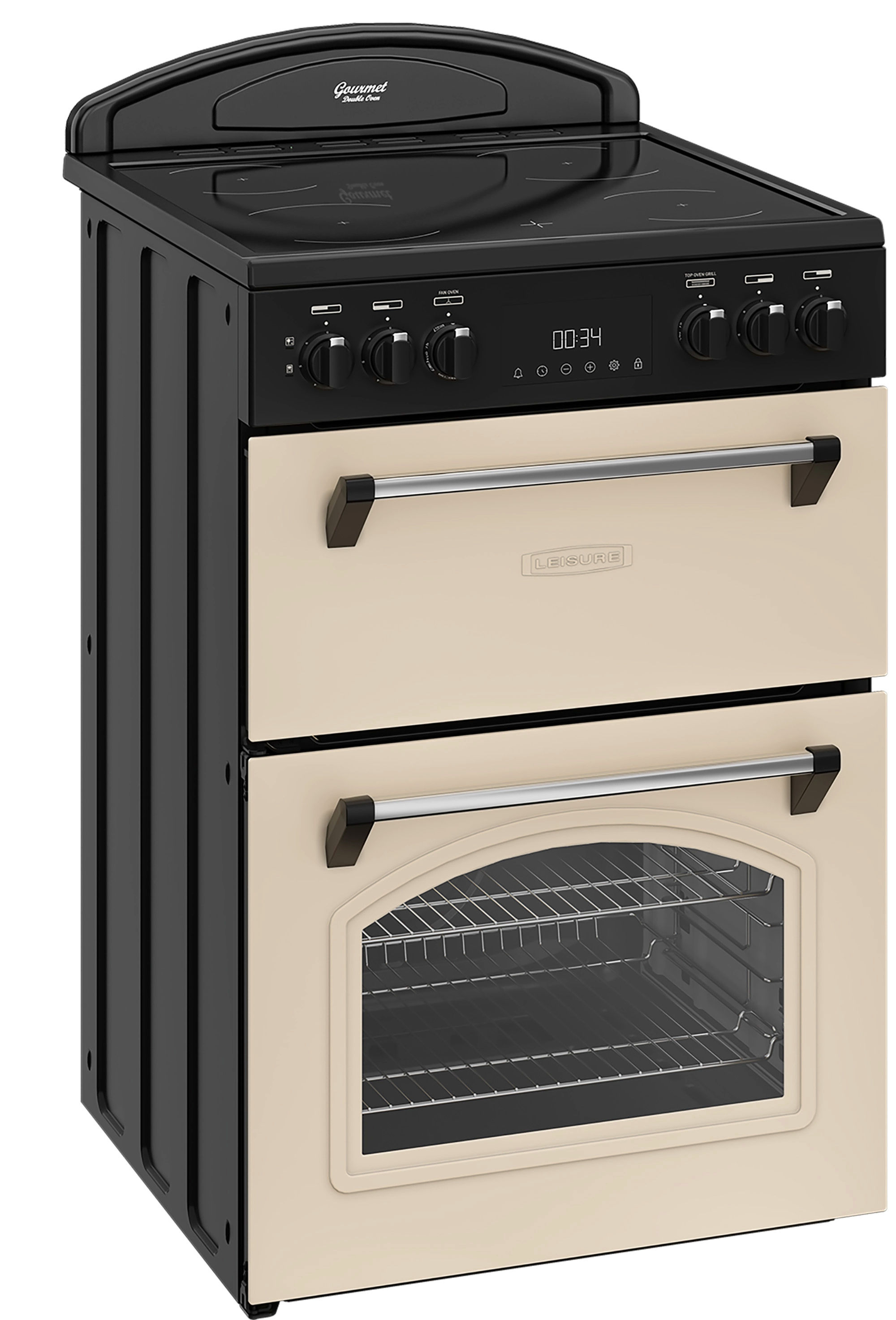 Leisure CLB60ECC 60cm Double Oven Electric Range Cooker - Cream - Image 2