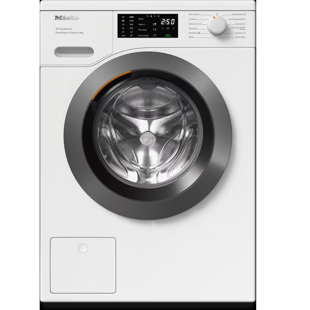 Miele WED385WCS PWash & Steam 9kg Lotus White - Image 1