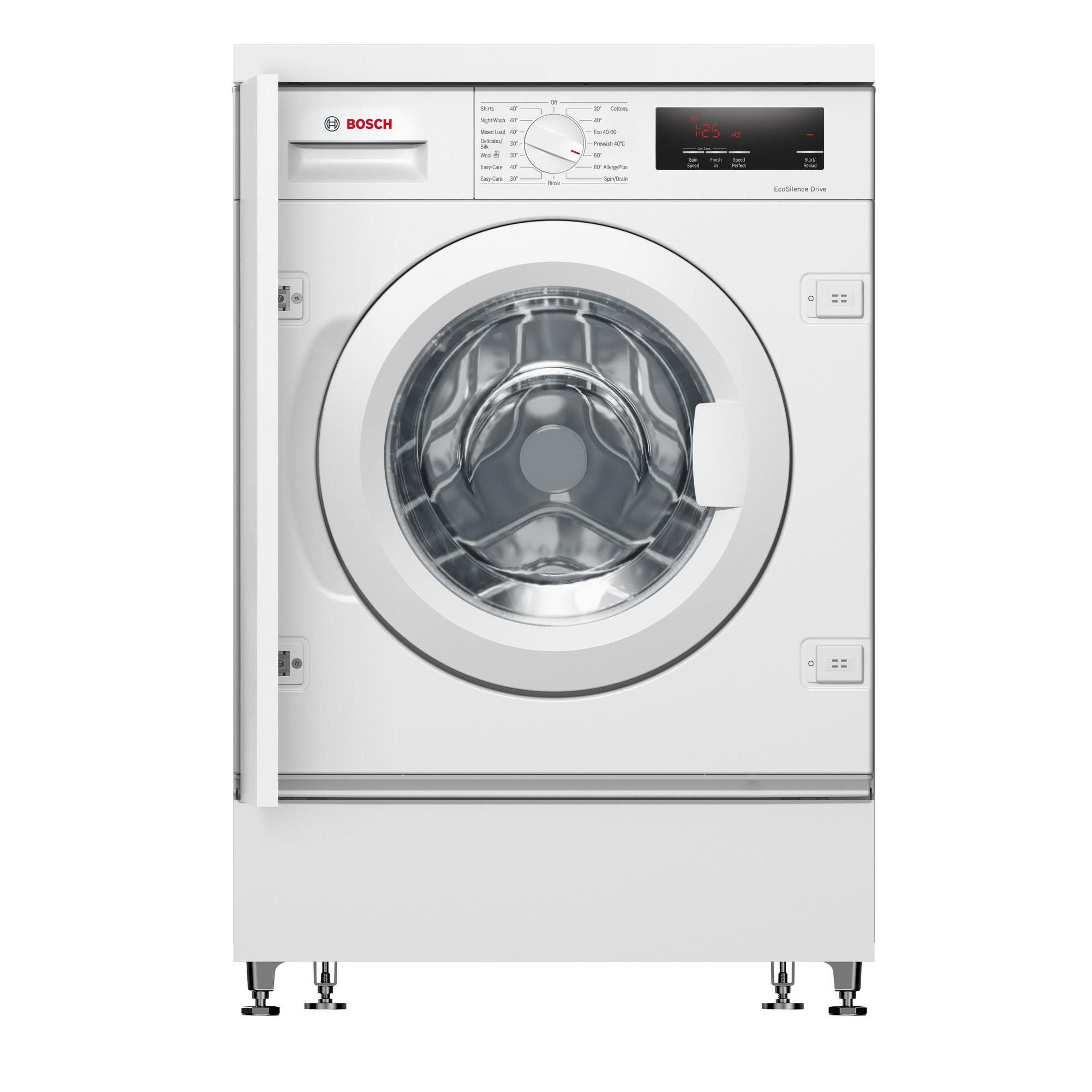 Bosch WIW28302GB Integrated 8kg 1400 Spin Washing Machine - White Bosch WIW28302GB Integrated 8kg 1400 Spin Washing Machine - White