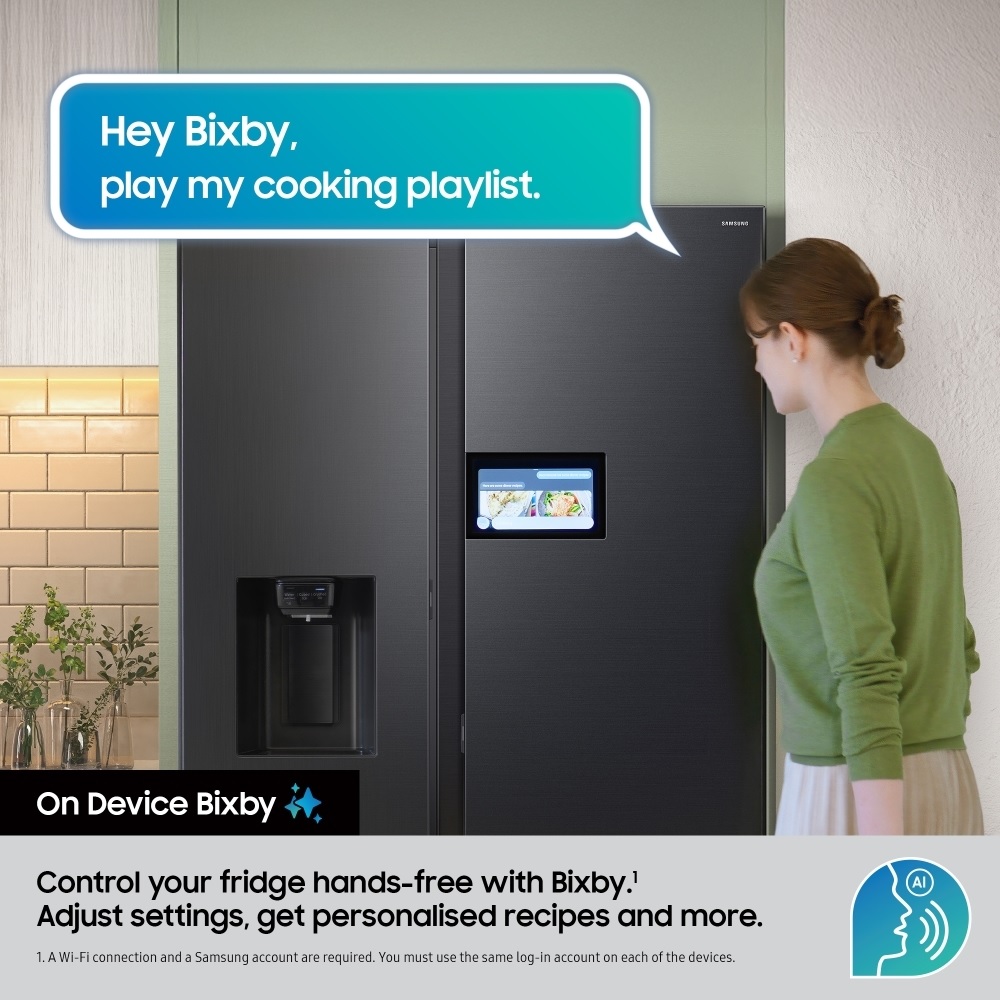 Samsung RS90F64EEFEU Series 9 AI Plumbed American Fridge Freezer - Black - Image 5