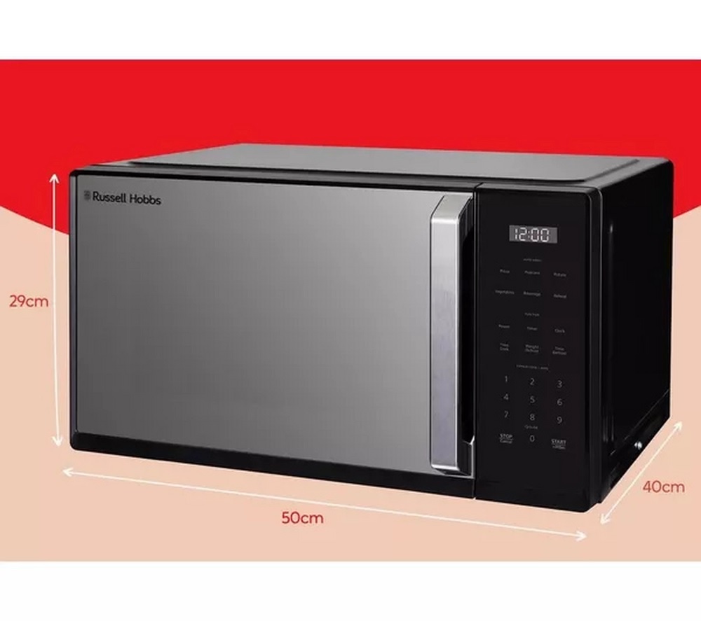 Russell Hobbs RHMT2512B 25 Litre Touch Control Digital Microwave – Black - Image 2 Russell Hobbs RHMT2512B 25 Litre Touch Control Digital Microwave – Black - Image 2