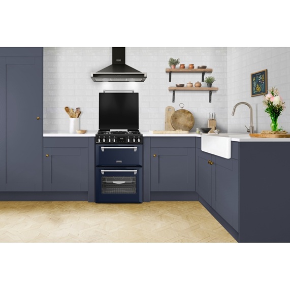 Stoves 444411995 Richmond Deluxe 60cm Dual Fuel Cooker - Midnight Blue - Image 2