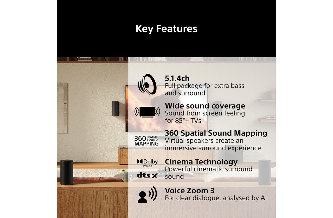 Sony HTA8KIT.CEK Dolby Atmos / DTS:X 5.1.4 Home Cinema System - Image 2 Sony HTA8KIT.CEK Dolby Atmos / DTS:X 5.1.4 Home Cinema System - Image 2