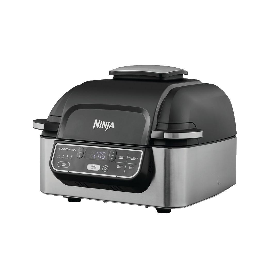 Ninja AG301UK Foodi Health Grill and Air Fryer in Black and Stainless Steel