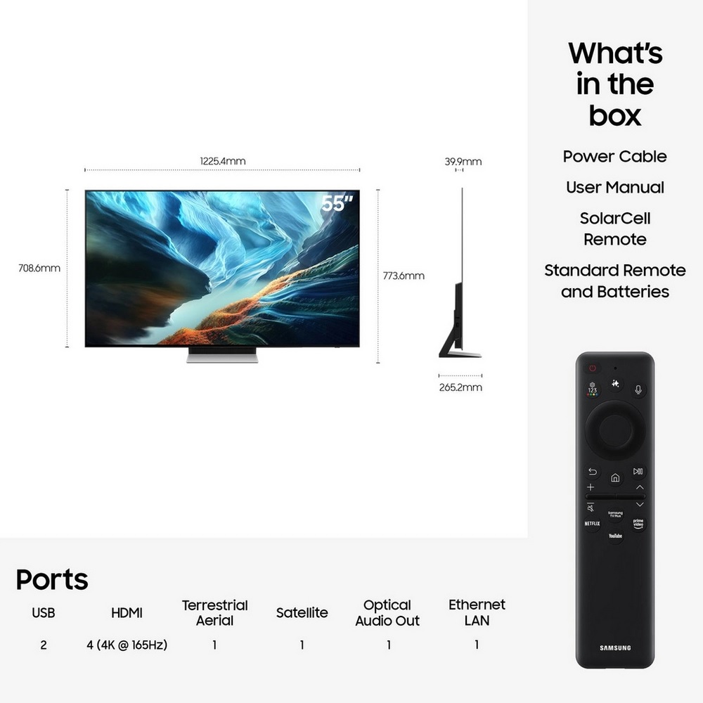 Samsung QE55S90HAEXXU 55" OLED Glare Free Vision AI Smart TV - Image 5 Samsung QE55S90HAEXXU 55" OLED Glare Free Vision AI Smart TV - Image 5