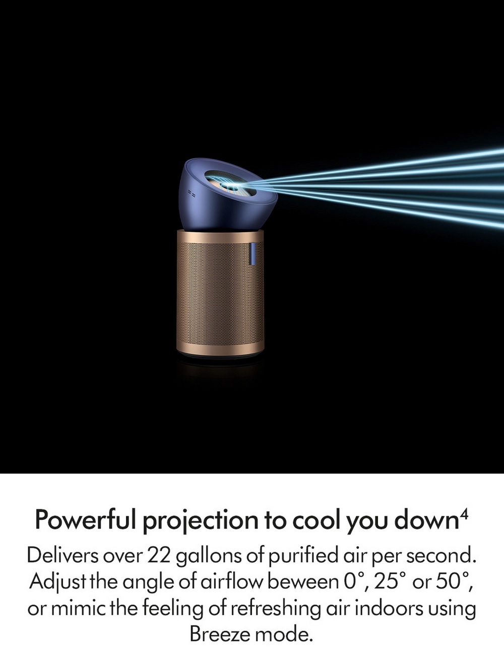 Dyson BP04 (545814-01) Purifier Big+Quiet Formaldehyde Fan - Prussian Blue / Gold - Image 5